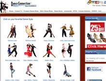 Tablet Screenshot of danceconnection.com